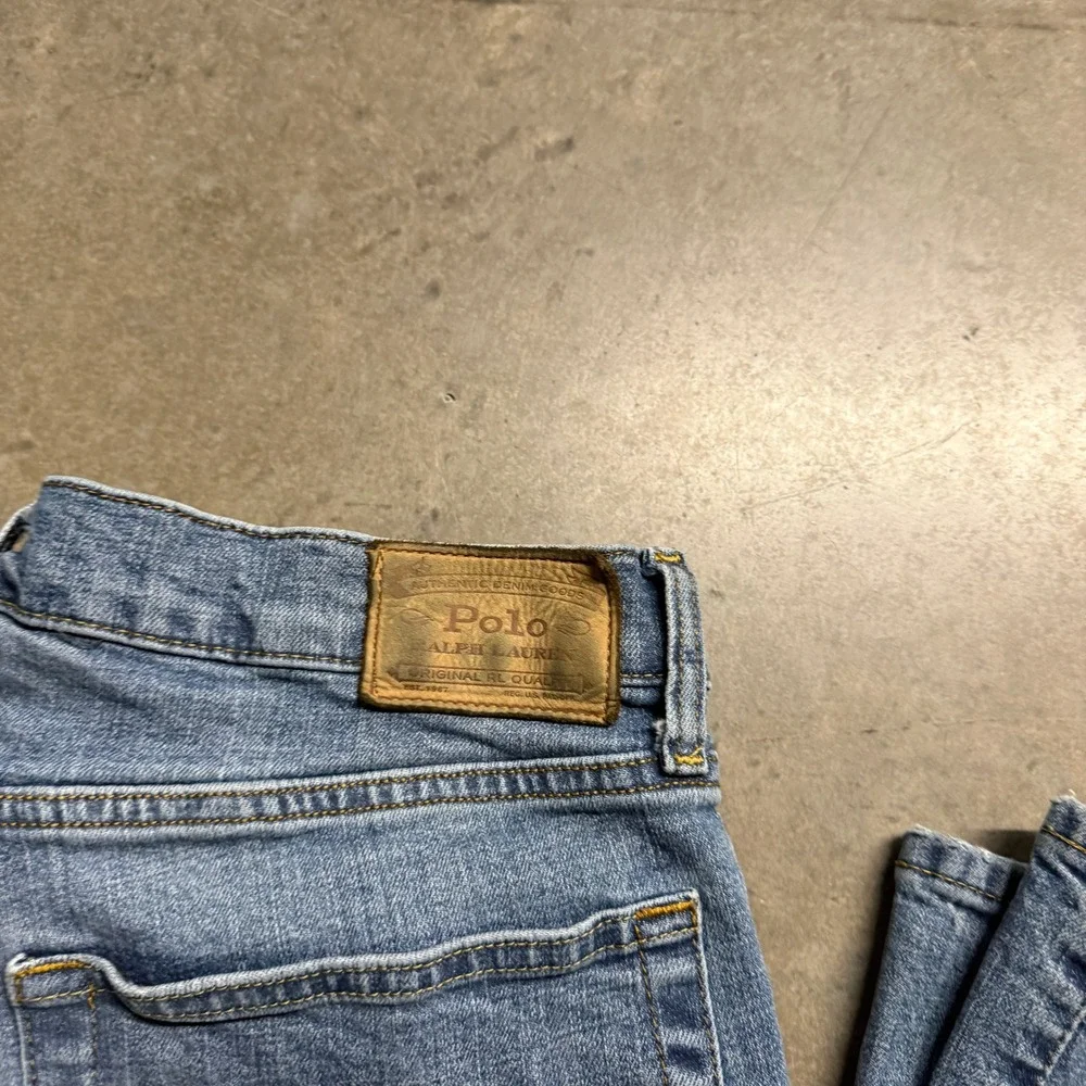 Polo Ralph Lauren Mens Medium Wash Straight Leg Denim Jeans Blue‎ 34x30